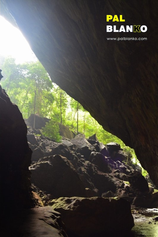 Pal Blanko - Borneo Jungle Image - Eden Valley Cave, with rock overhang